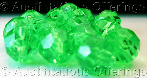 DK green 6mm Acrylic Crystal Beads for jewelry making crafting